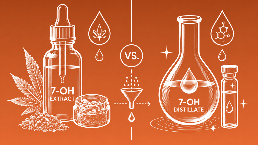 What's the Difference Between 7-OH Extract and 7-OH Distillate? - 7OH.com