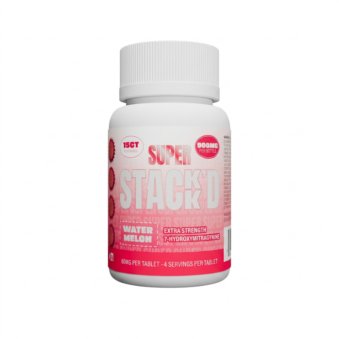 Super Stack'd 7-Hydroxy Extra Strength Tablets (900mg - 15 Count)