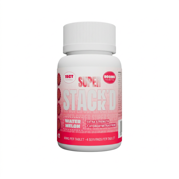 Super Stack'd 7-Hydroxy Extra Strength Tablets (900mg - 15 Count)