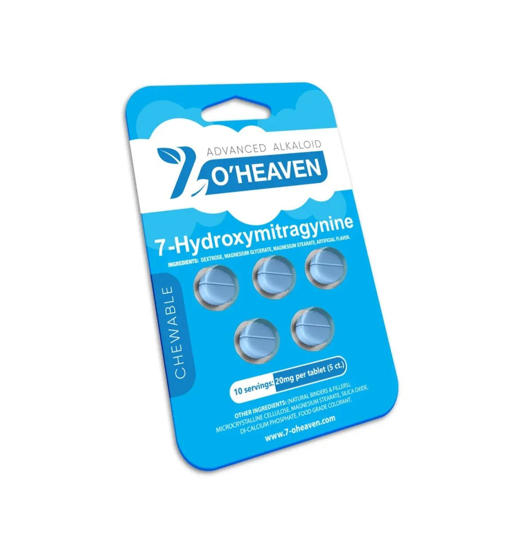 7 - O’Heaven Advanced Alkaloid Kratom Tablets (100mg - 5 Count) - 7OH.com