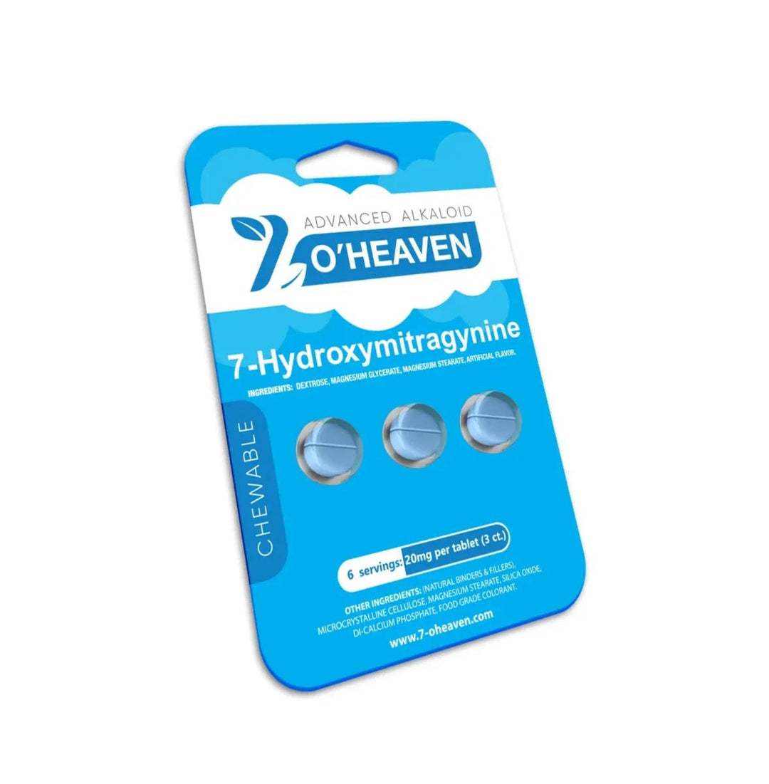 7 - O’Heaven Advanced Alkaloid Kratom Tablets (60mg - 3 Count) - 7OH.com