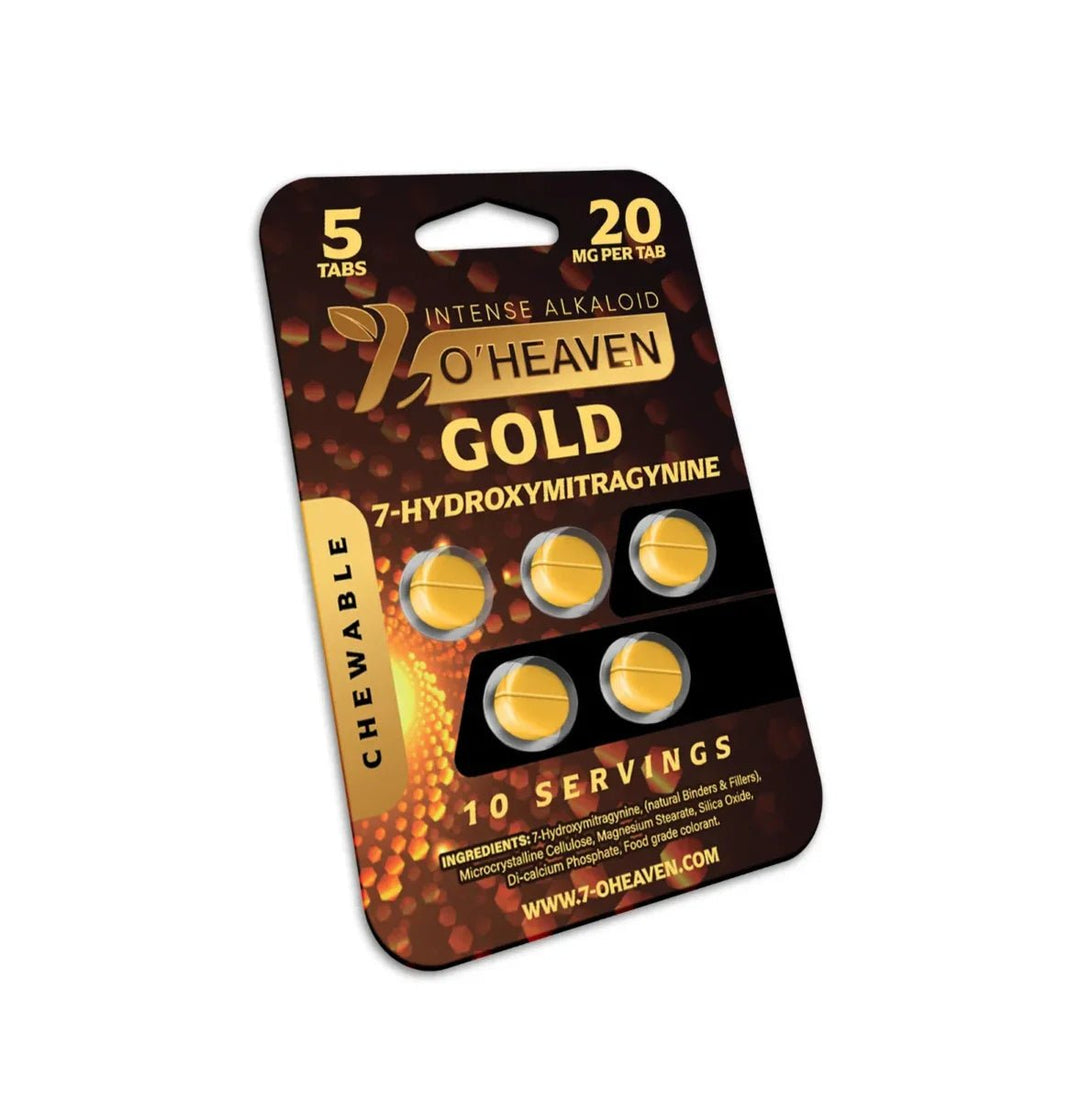 7 - O’Heaven Gold Intense Alkaloid Tablets (100mg - 5 Count) - 7OH.com
