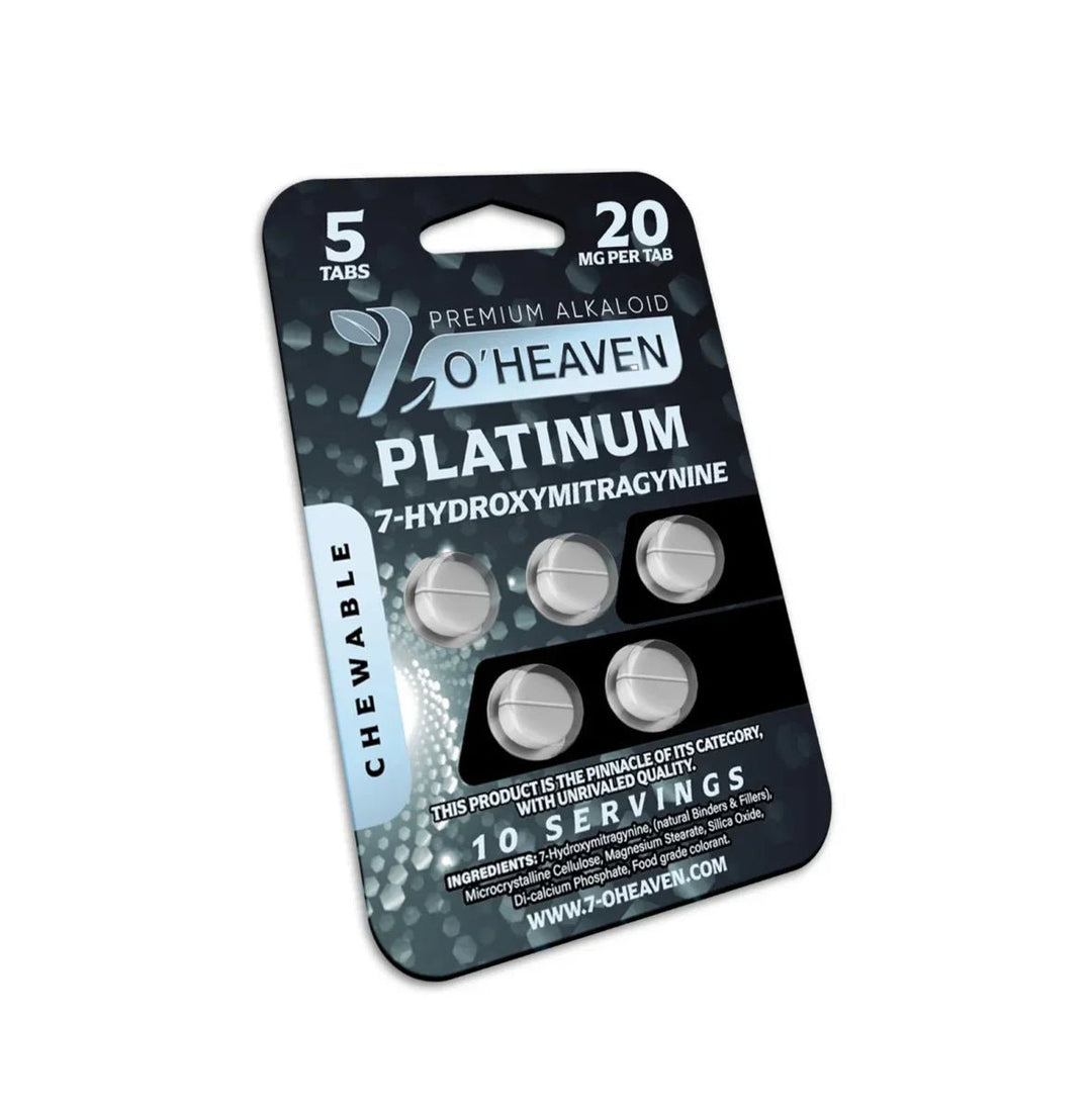 7 - O’Heaven Platinum Premium Alkaloid Tablets (100mg - 5 Count) - 7OH.com