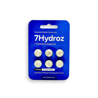 7Hydroz 7 - Hydroxy Kratom Alkaloid Tablets (90mg - 6 Count) - 7OH.com