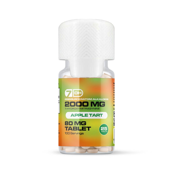7OH.com Premium Kratom Alkaloid Tablets (2000mg - 25 Count) - 7OH.com