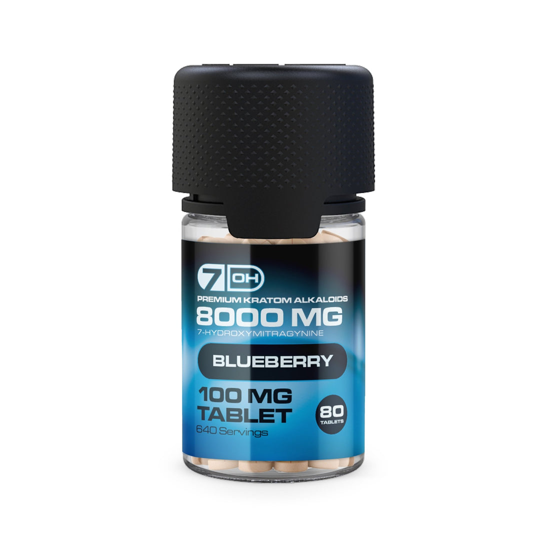 7OH.com Premium Kratom Alkaloid Tablets (8000mg - 80 Count) - 7OH.com