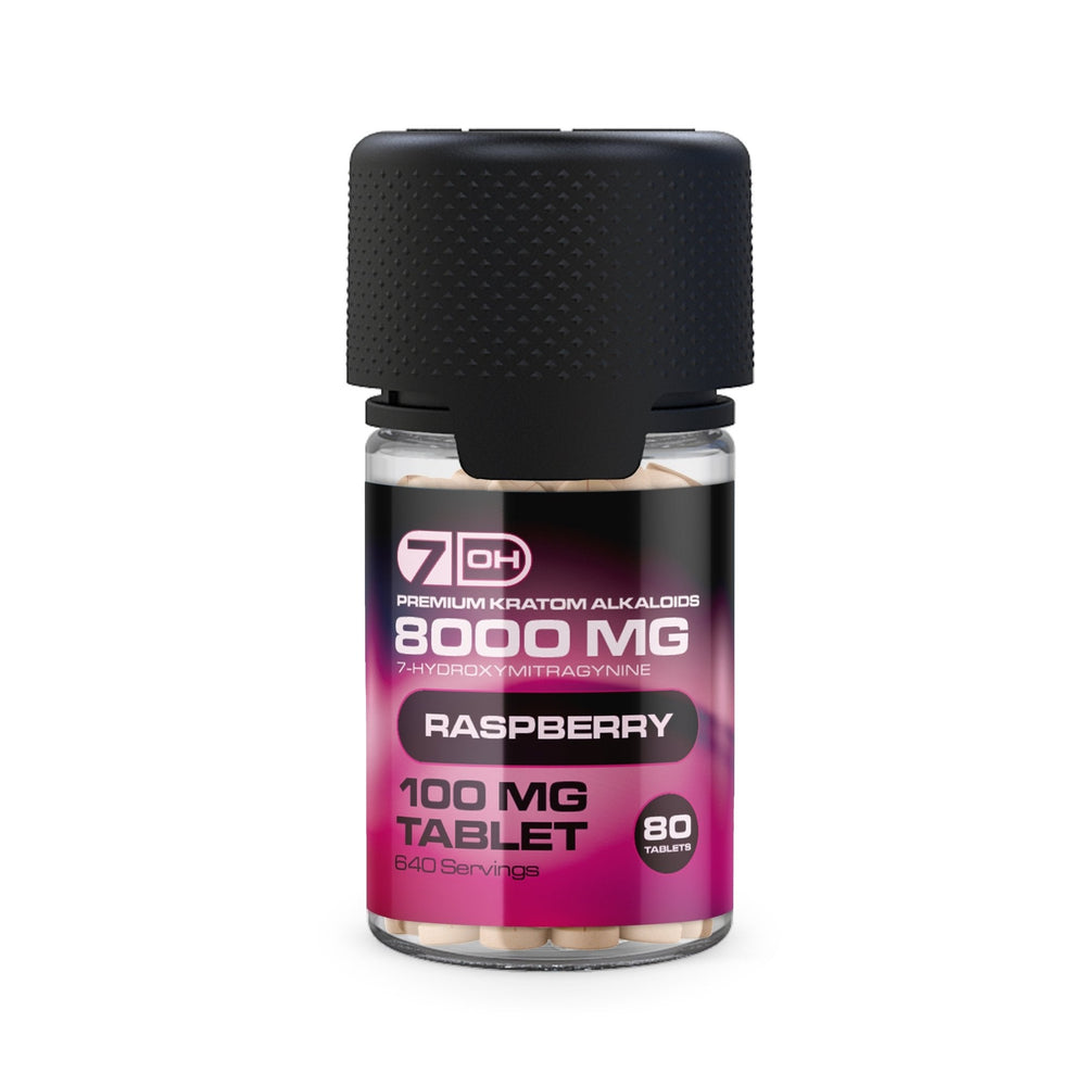 7OH.com Premium Kratom Alkaloid Tablets (8000mg - 80 Count) | BOX OF 10 - 7OH.com