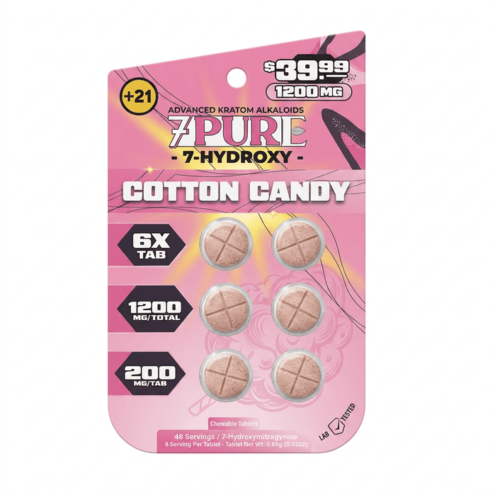 7Pure 7-OH Tablets (1200mg - 6 Count) - 7OH.com