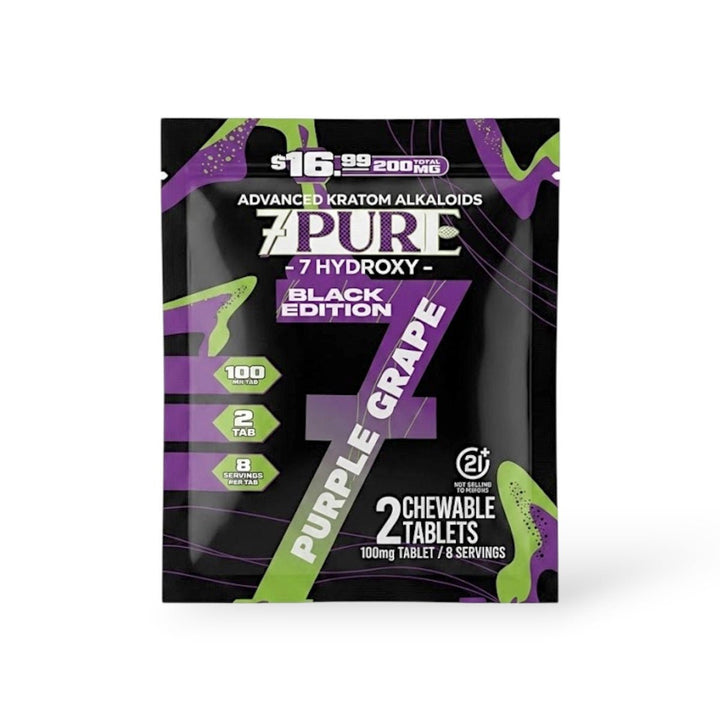 7Pure Black Edition 7-OH Tablets (200mg - 2 Count) - 7OH.com