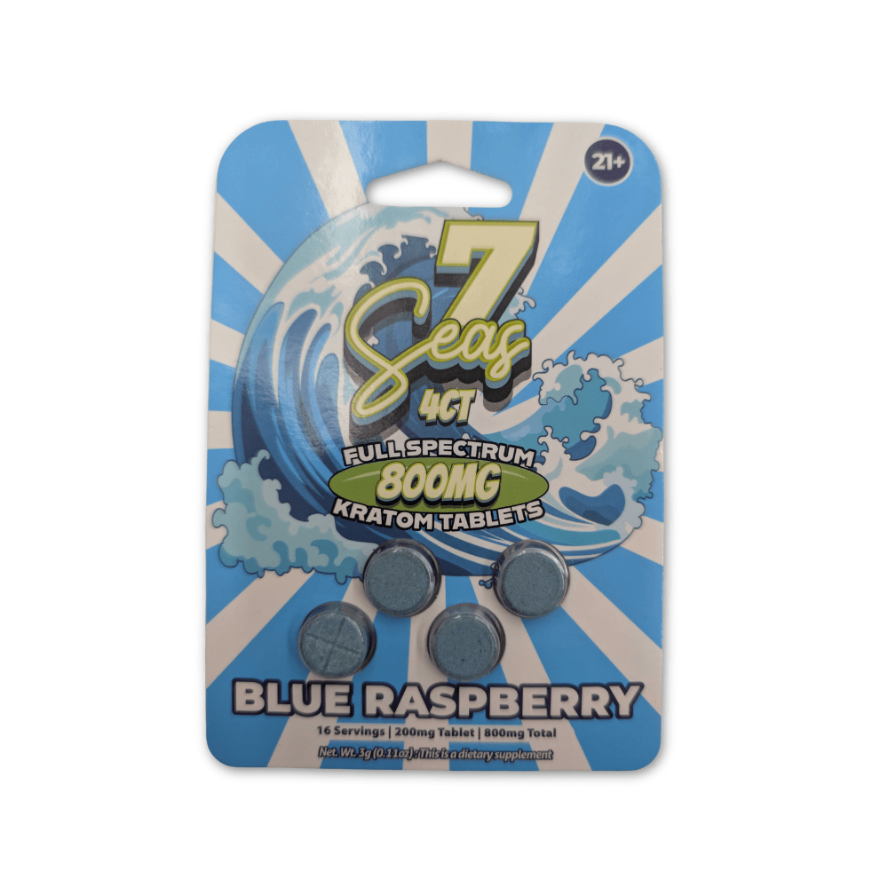 7Seas Full Spectrum Kratom Tablets (800mg - 4 Count) - 7OH.com