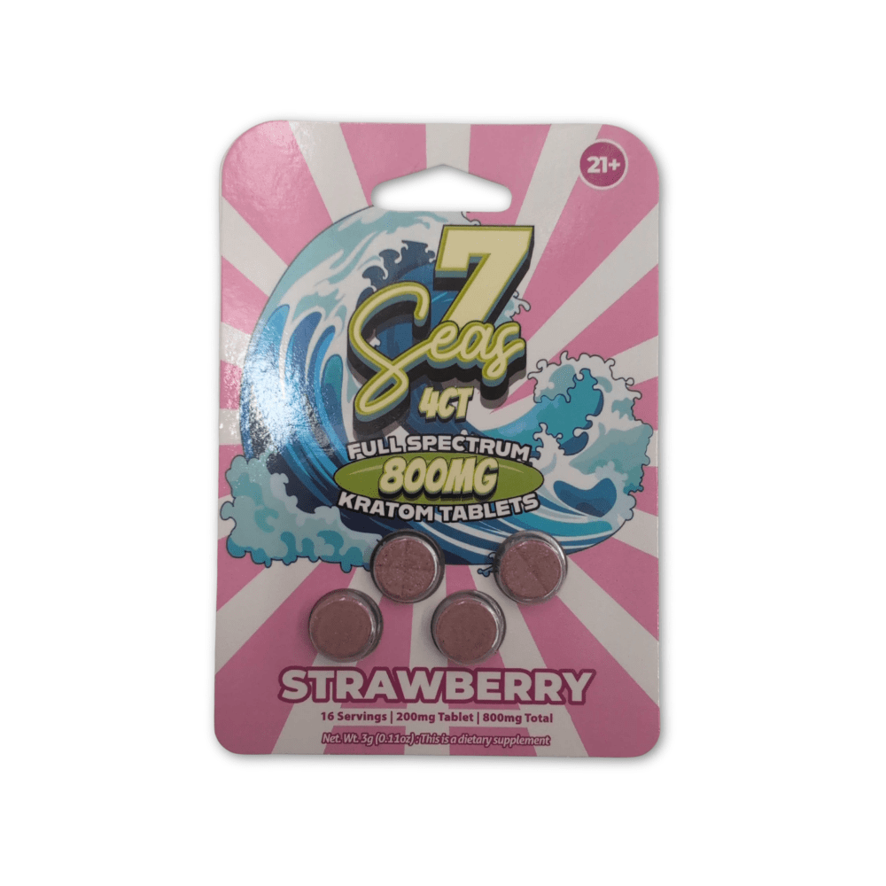 7Seas Full Spectrum Kratom Tablets (800mg - 4 Count) - 7OH.com