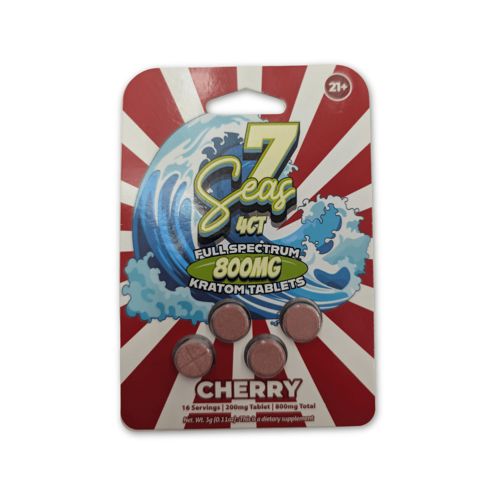 7Seas Full Spectrum Kratom Tablets (800mg - 4 Count) - 7OH.com