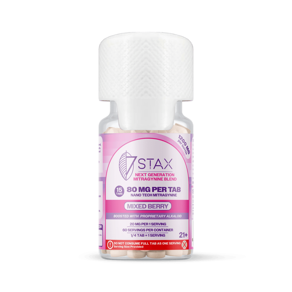 7Stax Nano Tech Mitragynine Tablets (1200mg - 15 Count) - 7OH.com