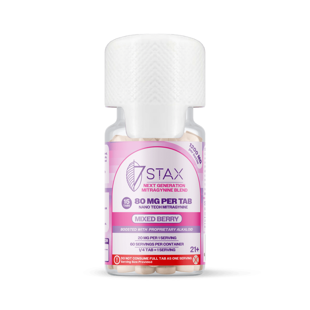 7Stax Nano Tech Mitragynine Tablets (1200mg - 15 Count) - 7OH.com