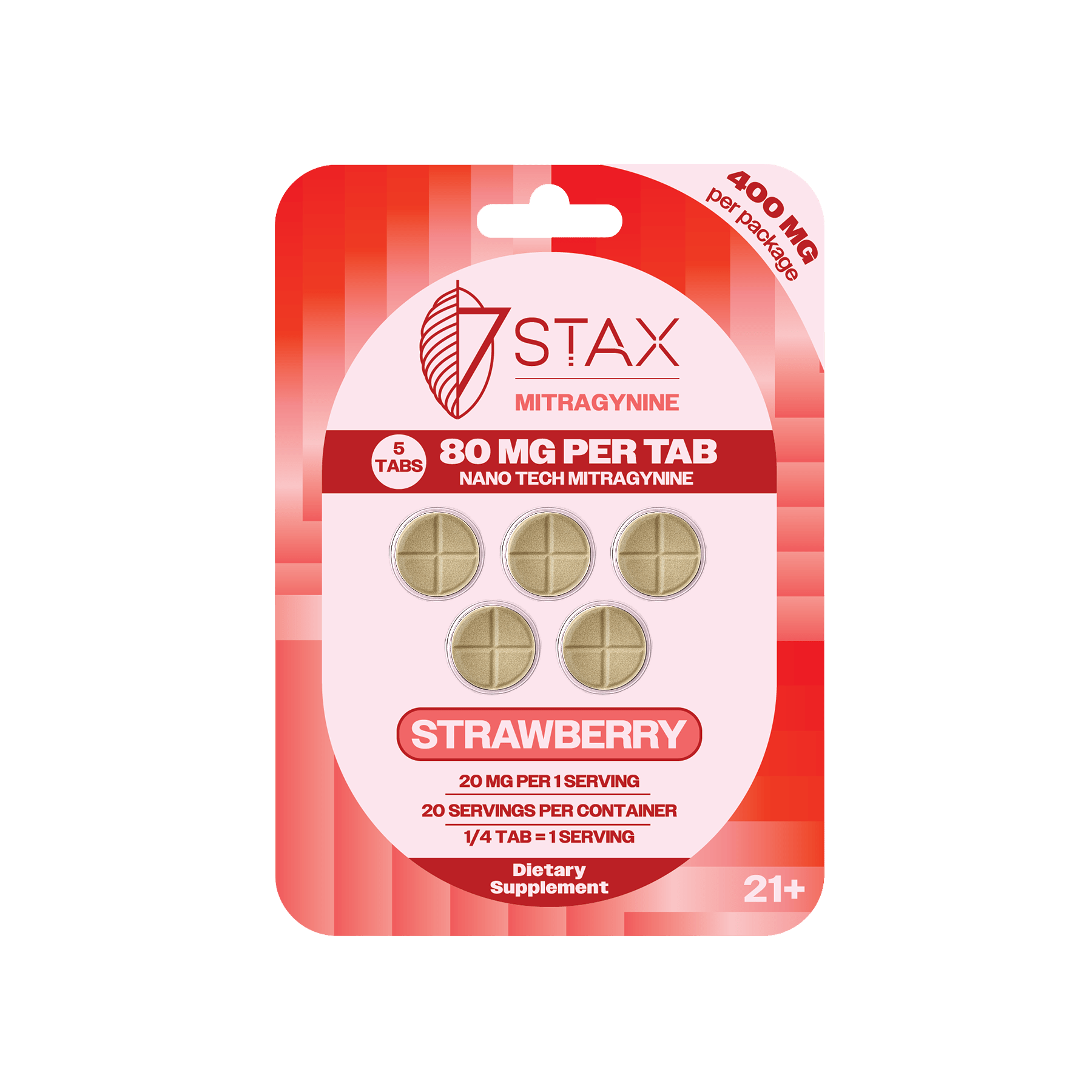 7Stax Nano Tech Mitragynine Tablets (400mg - 5 Count)