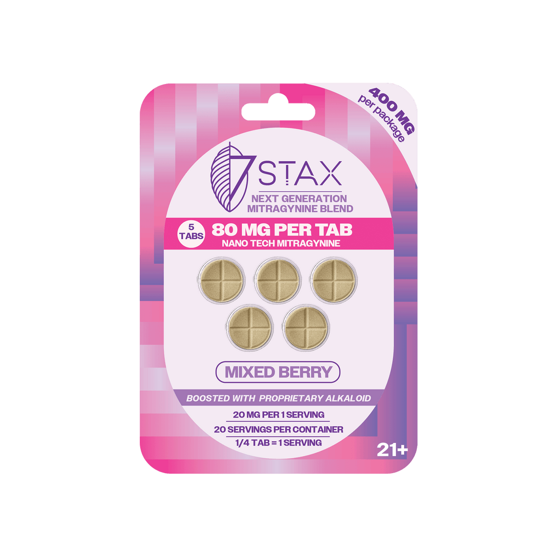 7Stax Nano Tech Mitragynine Tablets (400mg - 5 Count) - 7OH.com