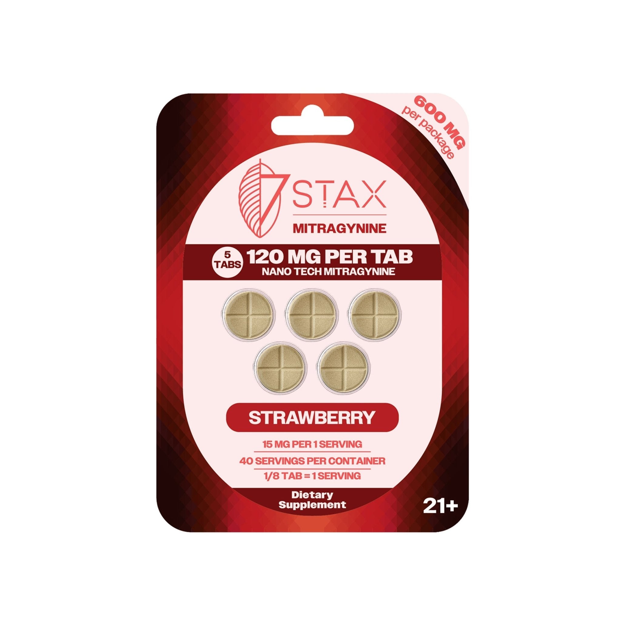 7Stax Nano Tech Mitragynine Tablets (600mg - 5 Count)