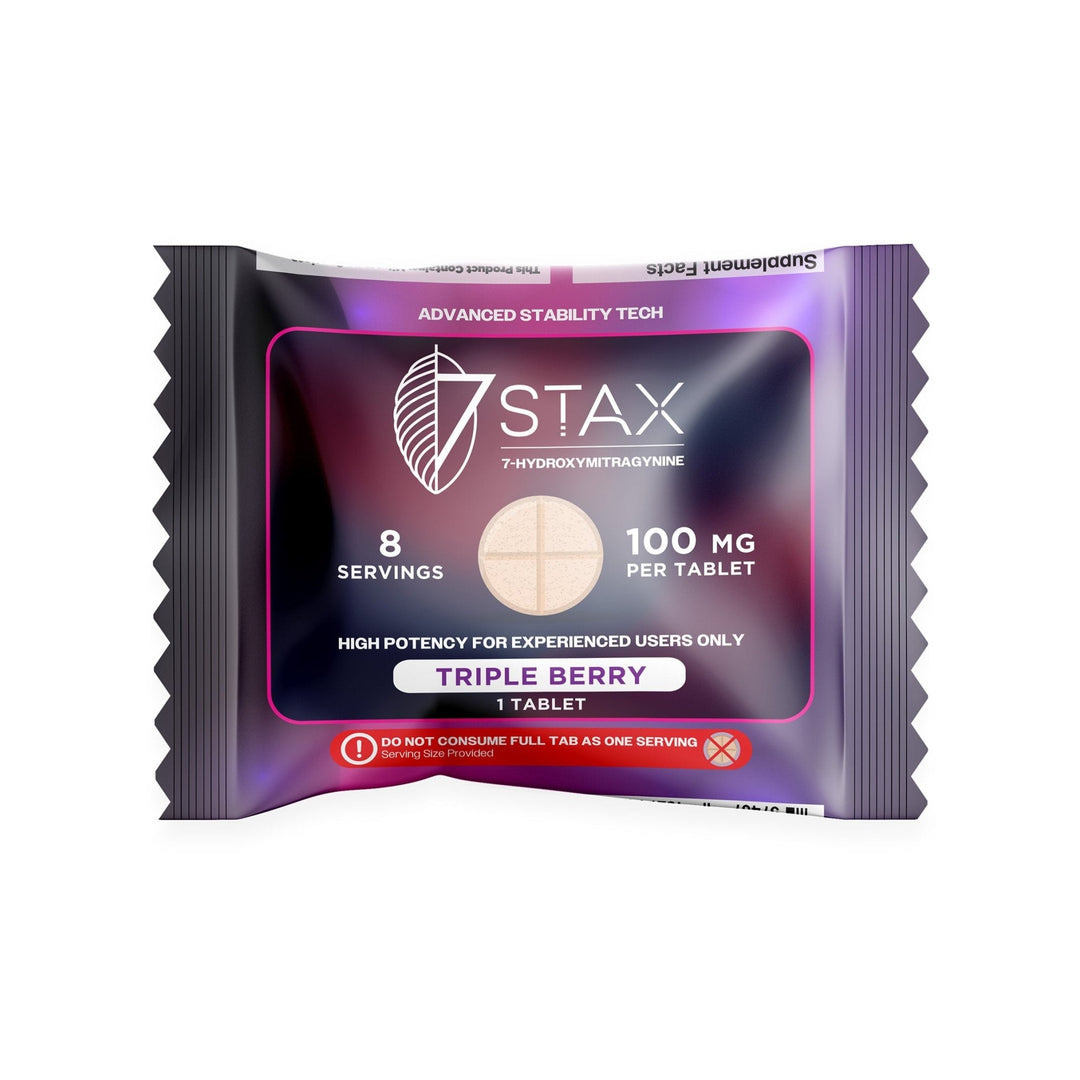 7Stax Premium 7 - OH Kratom Alkaloid Tablets (100mg - 1 Count) - 7OH.com