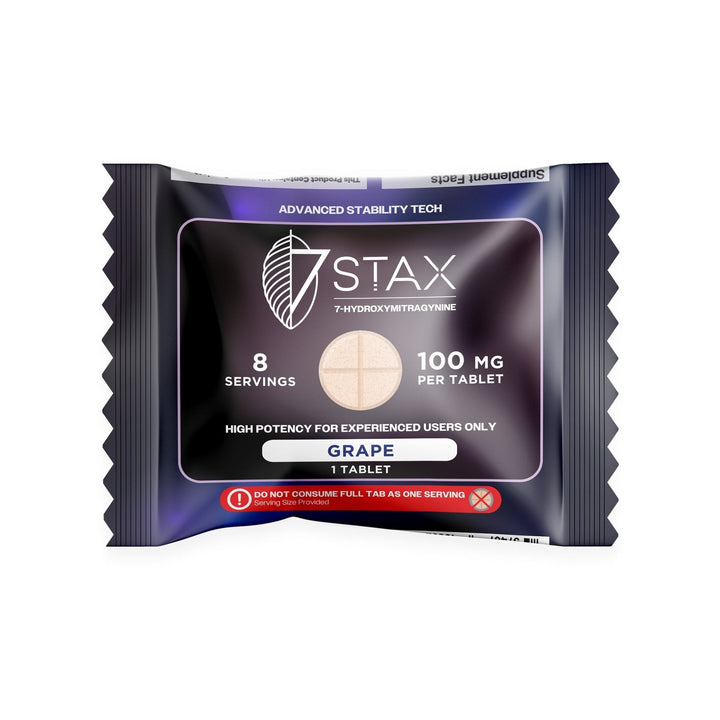 7Stax Premium 7 - OH Kratom Alkaloid Tablets (100mg - 1 Count) - 7OH.com