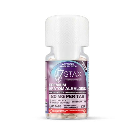 7Stax Premium 7 - OH Kratom Alkaloid Tablets (1200mg - 15 Count) - 7OH.com