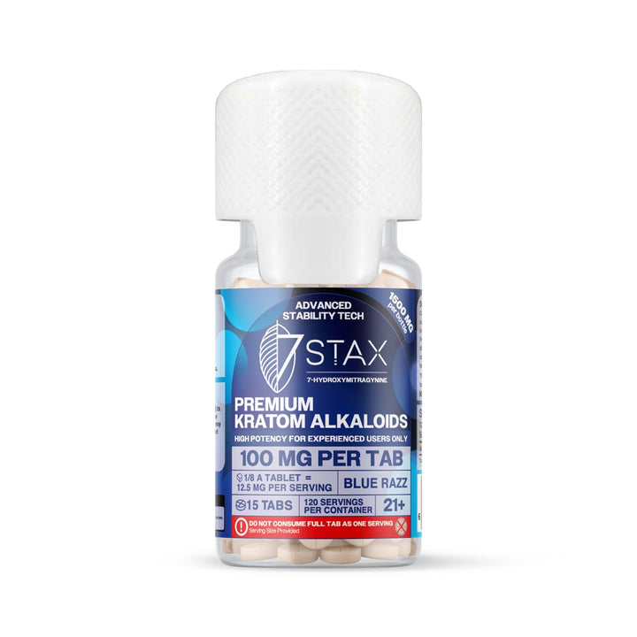 7Stax Premium 7 - OH Kratom Alkaloid Tablets (1500mg - 15 Count) - 7OH.com