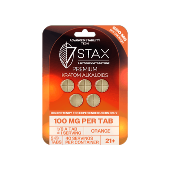 7Stax Premium 7 - OH Kratom Alkaloid Tablets (500mg - 5 Count) - 7OH.com