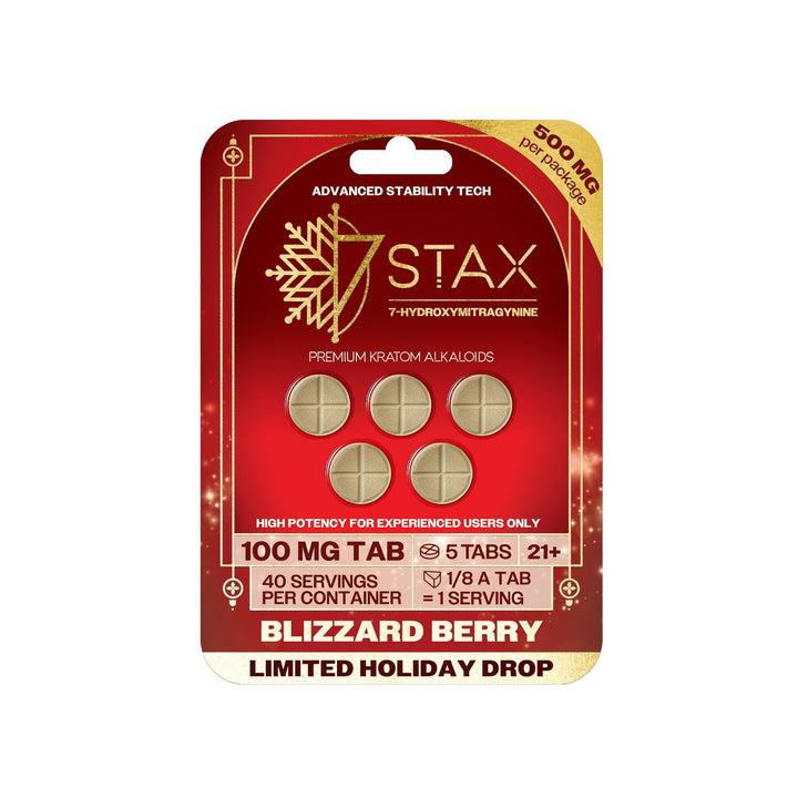 7Stax Premium 7 - OH Kratom Alkaloid Tablets (500mg - 5 Count) | BOX OF 10 - 7OH.com