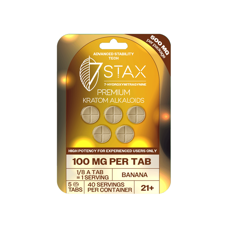 7Stax Premium 7 - OH Kratom Alkaloid Tablets (500mg - 5 Count) | BOX OF 10 - 7OH.com