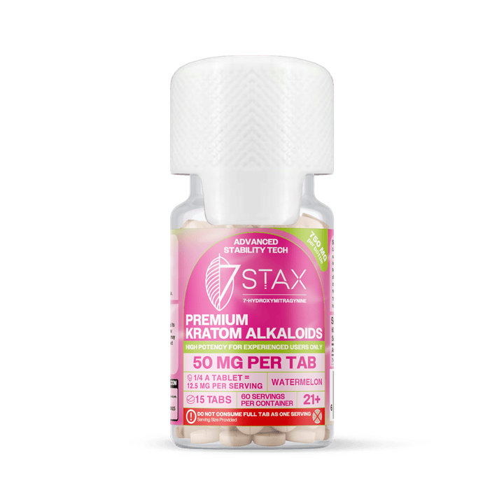 7Stax Premium 7 - OH Kratom Alkaloid Tablets (750mg - 15 Count) - 7OH.com