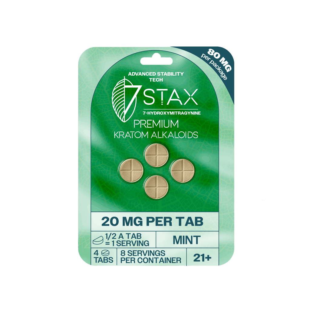 7Stax Premium 7-OH Kratom Alkaloid Tablets (80mg - 4 Count)
