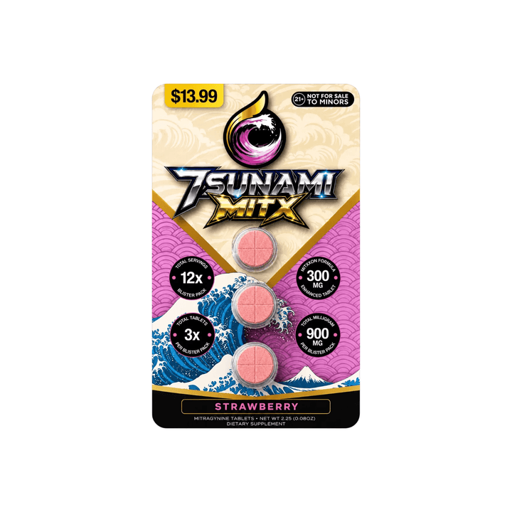 7sunami MITx Mitragynine Tablets (900mg - 3 Count) - 7OH.com
