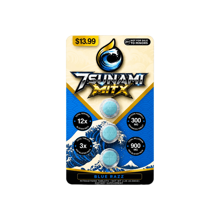 7sunami MITx Mitragynine Tablets (900mg - 3 Count) - 7OH.com
