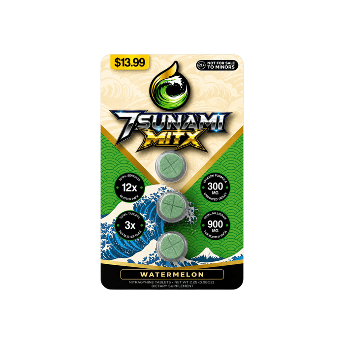 7sunami MITx Mitragynine Tablets (900mg - 3 Count) - 7OH.com