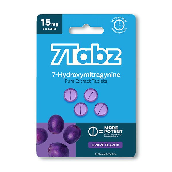 7Tabz 7 - Hydroxymitragynine Pure Extract Tablets (60mg - 4 Count) - 7OH.com