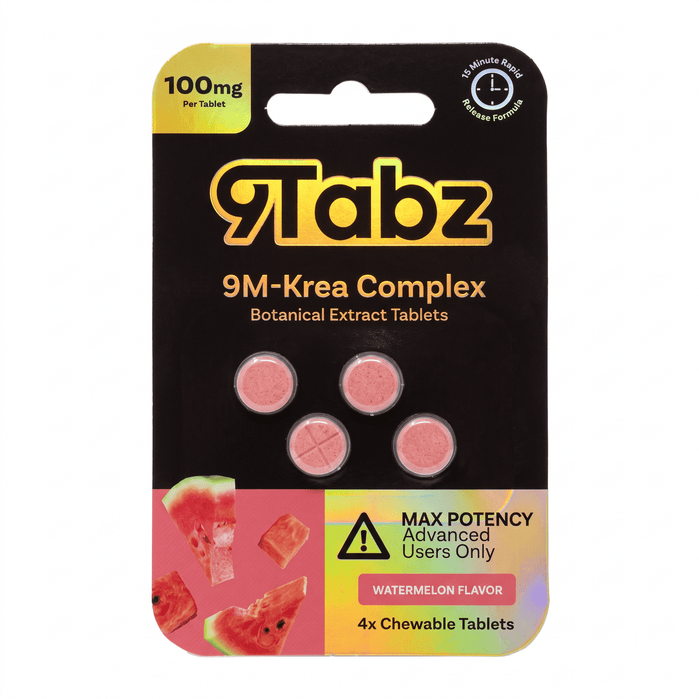 9Tabz 9M-Krea Complex Botanical Extract Tablets (400mg - 4 Count) - 7OH.com
