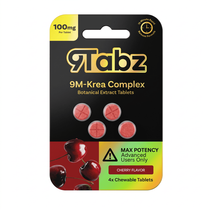 9Tabz 9M-Krea Complex Botanical Extract Tablets (400mg - 4 Count) - 7OH.com