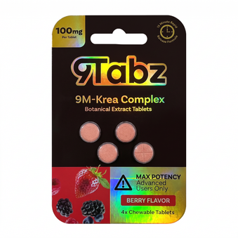 9Tabz 9M-Krea Complex Botanical Extract Tablets (400mg - 4 Count) - 7OH.com
