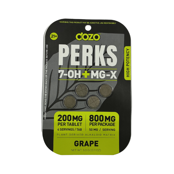 Dozo Perks 7-OH + MG-X Tablets (800mg - 4 Count)
