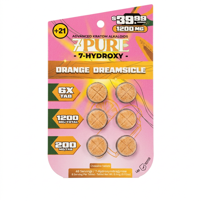 7Pure 7-OH Tablets (1200mg - 6 Count)