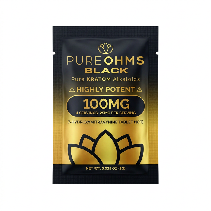 PureOhms Black 7-OH Tablet (100mg - 1 Count)
