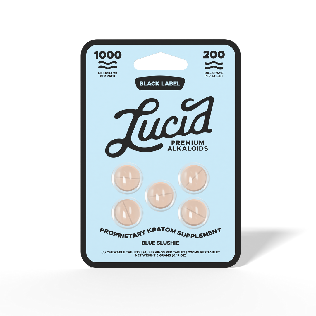 Lucid Black Label Kratom Tablets (1000mg - 5 Count)