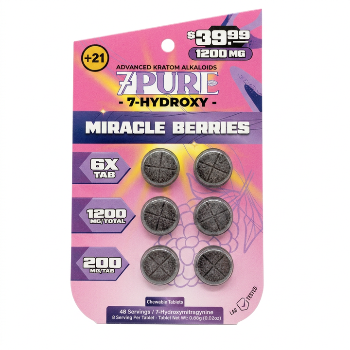 7Pure 7-OH Tablets (1200mg - 6 Count)