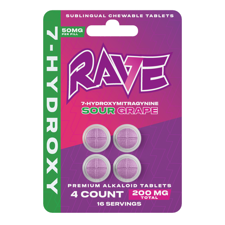 RAVE 7-OH Tablets (200mg - 4 Count)