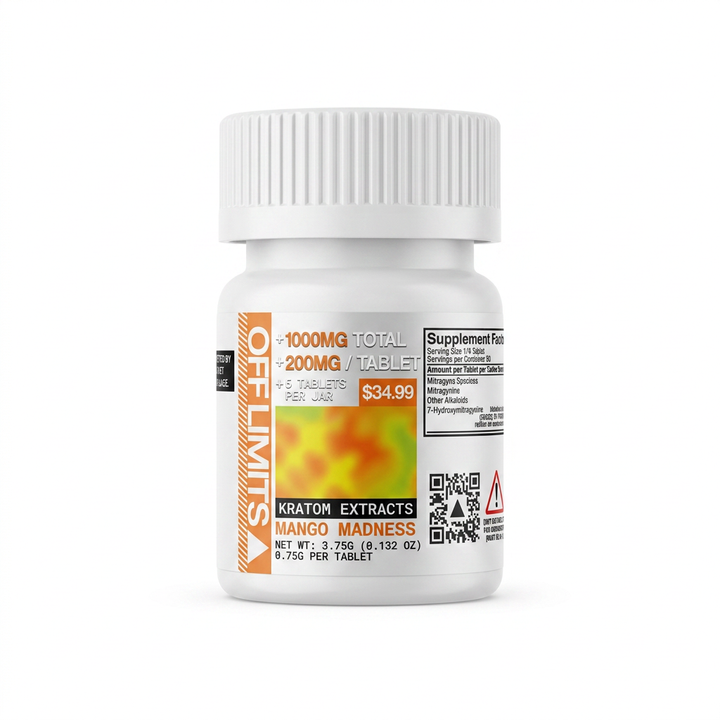 Off Limits Kratom Extract Tablets (1000mg - 5 Count)