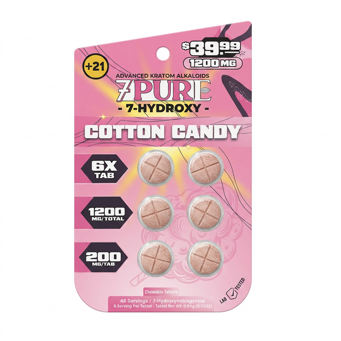 7Pure 7-OH Tablets (1200mg - 6 Count)