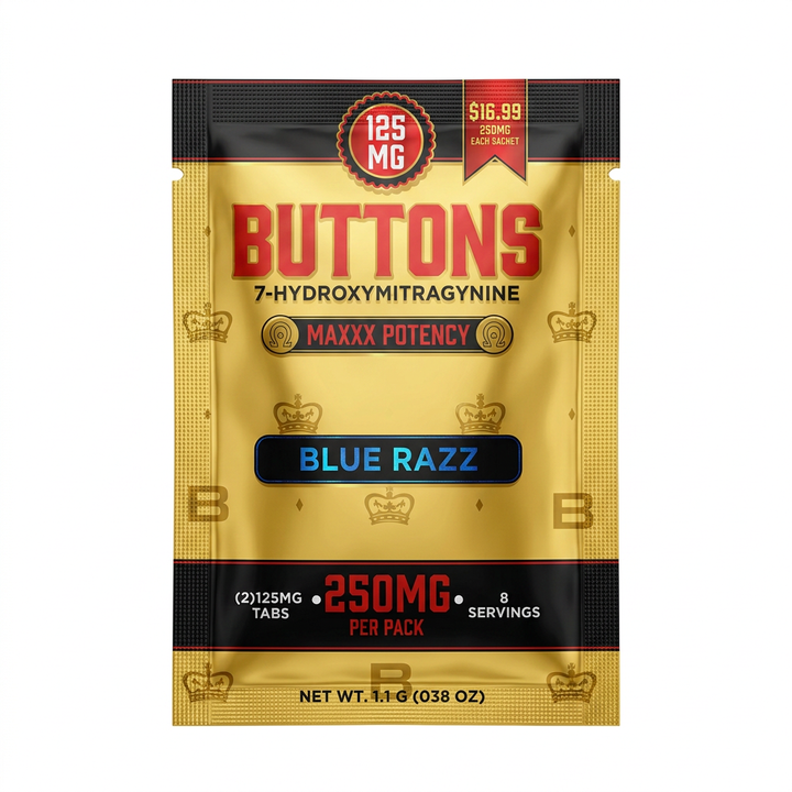 Buttons Maxxx Potency 7-OH Tablets (250mg - 2 Count