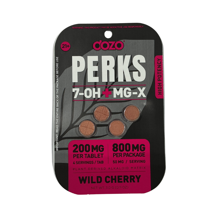 Dozo Perks 7-OH + MG-X Tablets (800mg - 4 Count)