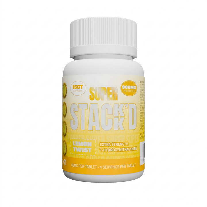 Super Stack'd 7-Hydroxy Extra Strength Tablets (900mg - 15 Count)
