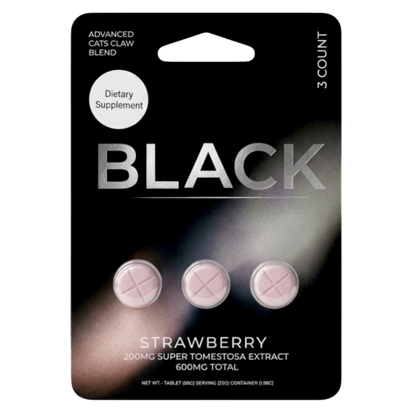 BLACK Super Tomentosa Extract Tablets (600mg - 3 Count) - 7OH.com