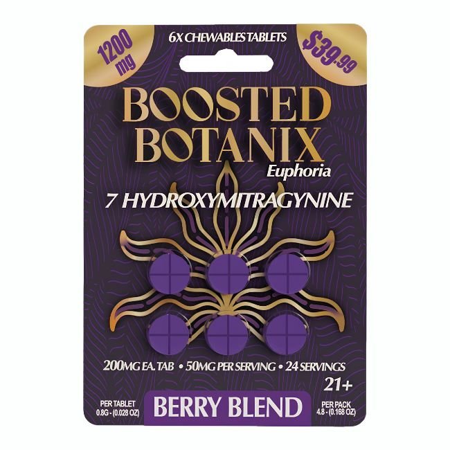 Boosted Botanix Euphoria 7-OH Tablets (1200mg - 6 Count) - 7OH.com